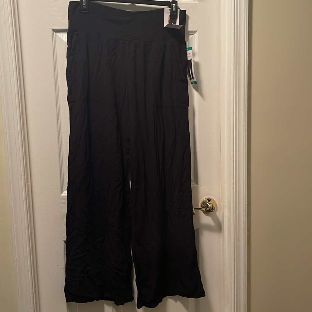 Three Dots Women's Pull On Casual Pants, Black XL - Picture 4 of 8